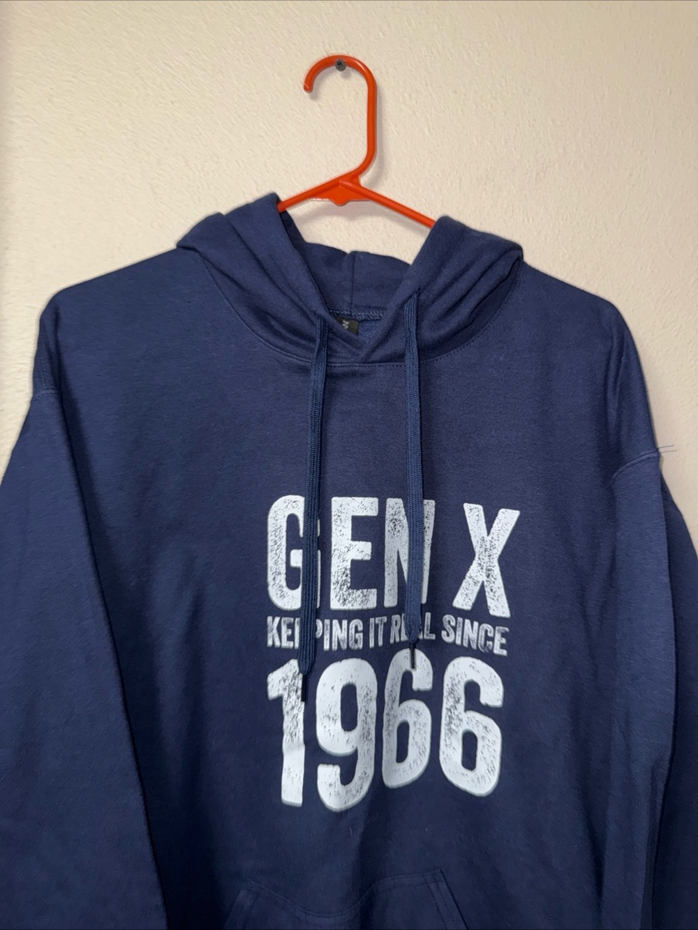 RB14 Gildan Navy Blue Gen X Hoodie Size Medium - Picture 2 of 6